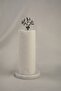 3-Piece Silver Marble Dowry Set Presentation Holder & Napkin Holder & Roll Napkin Holder Cake Presentation, Metal Profile Base - 4
