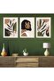 Natural Wooden Framed 3-Piece Painting Set Hpn016