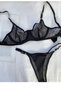 Women's Black Underwire Bra Set - 2
