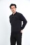 Dad Acrylic Thread Shirt Collar Single Pocket Thick Men's Sweater - 4