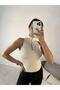 Women's Knitwear Cream with Stone Detail on the Front - 4