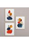 Natural Wooden Framed 3-Piece Painting Set Hpn034