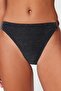 Siyah Aksesuarlı Regular Normal Bel Bikini Altı TBESS23BA00272 - 4