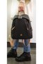 Women's Black 9 Compartment Backpack Tm1019-5 - 3