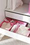 6-Piece Pink Premium Children's Room Wardrobe Laundry Drawer Organizer Storage Box Organizer - 4