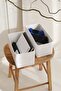 12-Piece White Children's Room Cabinet Laundry Drawer Organizer Storage Box Organizer - 7