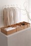 4-Piece Beige Children's Room Closet Drawer Underwear Sock Organizer Honeycomb Accordion Organizer - 2