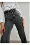 Serenay 90's Smoked Power Lycra Super High Waist Loose Jeans Palazzo Pants - 3