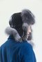 قبعة شتوية من الجلد الطبيعي Ushanka للنساء - 3