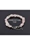 Broken Natural Stone Pink Quartz Bracelet 141014