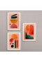 Natural Wooden Framed 3-Piece Painting Set Hpn035