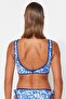 Çizgili Nakışlı Üçgen Kaplı Bikini Üstü TBESS23BU00256 - 7
