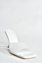 White Transparent Thick Heeled Women's Slippers P590033209 - 7