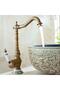 Sink Antique Kitchen Sink Faucet Antique Vintage Hot Cold Rustic Gold - 4