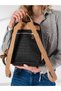 Women's Black 9 Compartment Backpack Tm1019-5 - 4