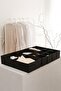 12-Piece Black Children's Room Cabinet Laundry Drawer Organizer Storage Box Organizer