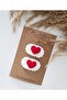 Heart Hand Knitted Snap Buckle Set of 2