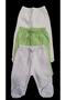 Baby Booties Bottom Breathable Fabric Solid Color (Pack of 3 White-cream-teal Green) - 3