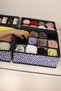2-Piece Navy Blue Children's Room Closet Drawer Socks Organizer Honeycomb Accordion Organizer - 7