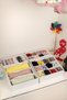 4-Piece White Children's Room Closet Drawer Underwear Sock Organizer Honeycomb Accordion Organizer - 5