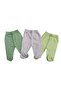 Baby Booties Bottom Breathable Fabric Solid Color (Pack of 3 Green-gray-mould Green) - 2