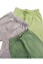 Baby Booties Bottom Breathable Fabric Solid Color (Pack of 3 Green-gray-mould Green) - 4