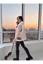 Women's Fur-Lined Suede Leather-Look Vest - 3
