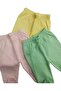 Baby Booties Bottom Breathable Fabric Solid Color (Pack of 3 Green-yellow-salmon) - 4