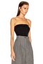 Women's Black Jersey Strappy Blouse - 2