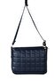 Three-Compartment Quilted Bag Dark Blue - 3