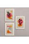 Natural Wooden Framed 3-Piece Painting Set Hpn042
