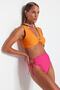 Fuşya Cut Out Detaylı Regular Yüksek Bel Bikini Altı TBESS23BA00018