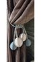 4 Roller Background Curtain Gathering Apparatus for Cornice, Anthracite-mink Ceiling Bracket Curtain Ornament - 5