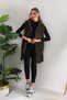 Polar Khaki Green Zippered Long Vest - 5