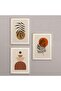 Natural Wooden Framed 3-Piece Painting Set Hpn045
