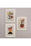 Natural Wooden Framed 3-Piece Painting Set Hpn047
