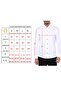 Men's Brown 100% Cotton Long Sleeve Collar Buttoned Single Pocket Checkered Classic Cut Shirt - 5