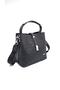 Women's Black 5 Compartment Adjustable Long Strap Bag