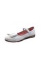 3996 Girl's Bow Tie Velcro Ballerina Shoes - 3