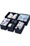 6-Piece Navy Blue Premium Bathroom Cabinet Drawer Underwear Organizer Storage Box Organizer - 2
