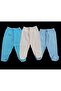 Baby Booties Bottom Breathable Fabric Solid Color (Pack of 3 Turquoise-cream-blue) - 3