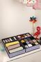2-Piece Navy Blue Children's Room Closet Drawer Socks Organizer Honeycomb Accordion Organizer - 5