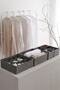 4-Piece Gray Children's Room Closet Drawer Underwear Sock Organizer Honeycomb Accordion Organizer - 3