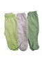 Baby Booties Bottom Breathable Fabric Solid Color (Pack of 3 Green-gray-mould Green) - 3