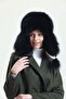قبعة شتوية من الجلد الطبيعي Ushanka للنساء