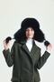 قبعة شتوية من الجلد الطبيعي Ushanka للنساء - 3