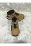 Mustard Color Silicone and Banded Water and Cold Weather Resistant Children's Boots - 3
