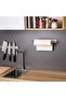Profile Black Metal Solo Roll Towel Holder - Adhesive Napkin Holder - 2