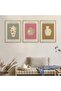 Natural Wooden Framed 3-Piece Painting Set Hpn091