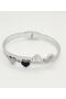 Steel with Heart . Model Silver Color Bracelet